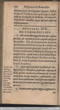 Articulus XIX. De Causa Peccati