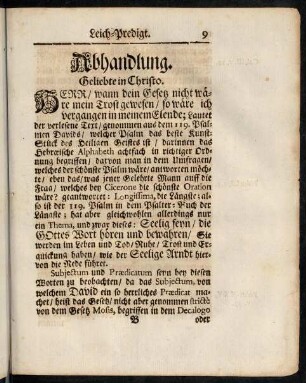 9-19, Abhandlung.