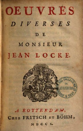 Oeuvres diverses