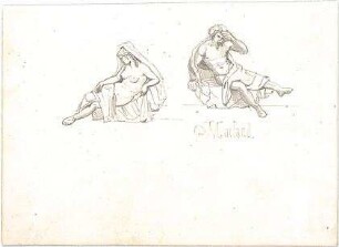 Gmelin, Leopold; Sammlung Gmelin: Kunstgewerbe - Kiste XVI - figürliche Darstellung, Mailand (Detail)