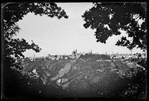 Rothenburg ob der Tauber. Stadtansicht über Taubertal