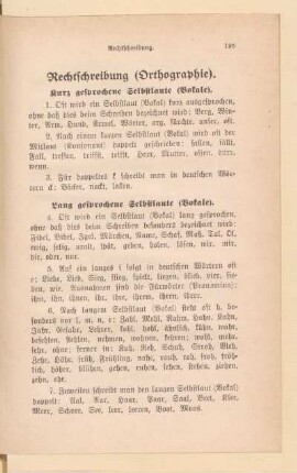 Rechtschreibung (Orthographie)