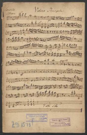 Konzerte; vl conc, orch; D-Dur