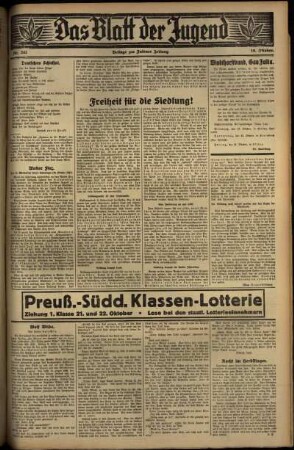 Zweite Ausgabe vom Mittwoch, den 19. Oktober 1932.