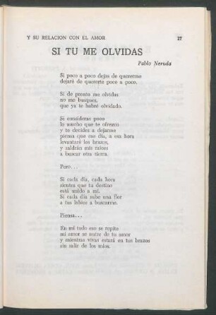 Si tu me olvidas