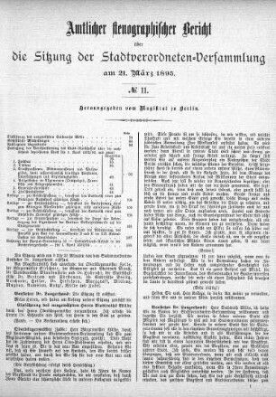 No. 11, 21. März 1895