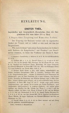 Die Geschichte der Burgundionen und Burgundiens bis zum Ende der 1. Dynastie. 1. (1874). - XXXVI, 560 S. : Ill.