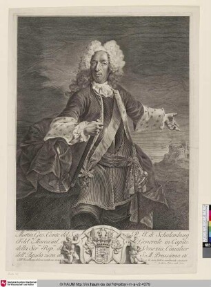 Mattia Gio[vanni] Conte del S.R.J. di Schulemburg