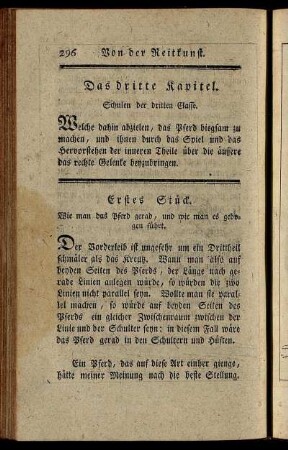 Das dritte Kapitel. Schulen der dritten Classe.