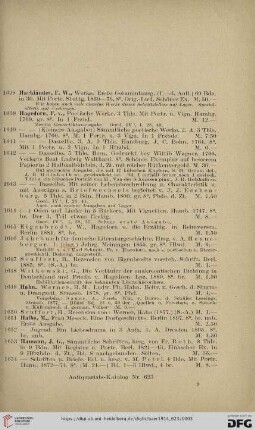 (Hackländer - Scherr) (Nr. 1638 - 3391)