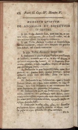 Membrum Quintum. - Appendix.
