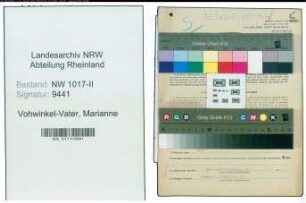 Entnazifizierung Marianne Vohwinkel-Vater , geb. 16.01.1910 (Geschaeftsfuehrerin)