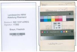 Entnazifizierung Friedrich Braun , geb. 00.00.0000 ()