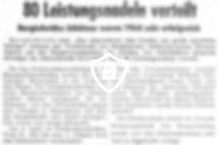 80 Leistungsnadeln verteilt
