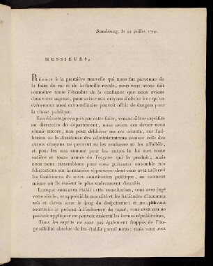 1-5, Adresse Du Directoire Du Département Du Bas-Rhin...