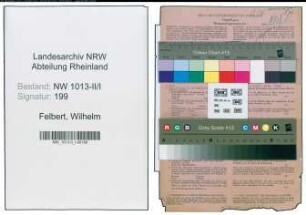 Entnazifizierung Wilhelm Von Felbert , geb. 07.07.1903 (Kaufmann)