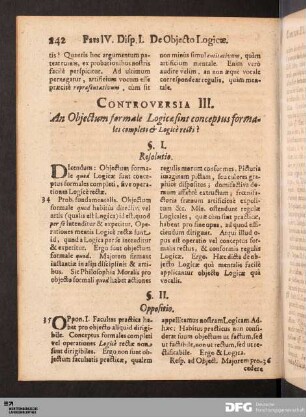 Controversia III.