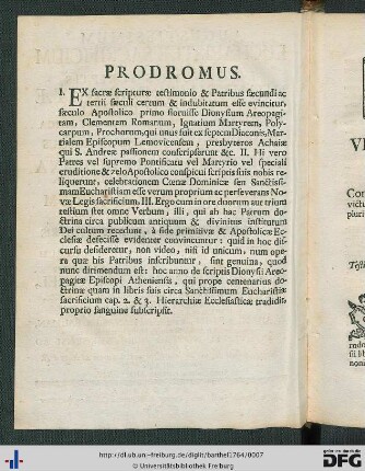 Prodromus.