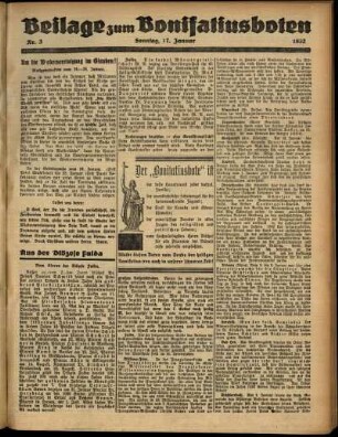 Zweite Ausgabe vom Sonntag, den 17. Januar 1932.