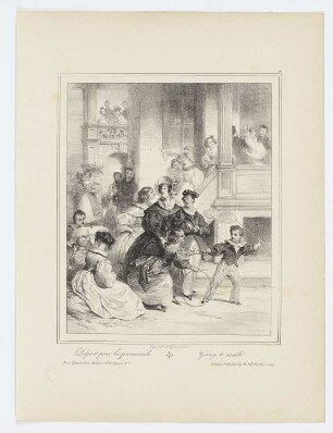 Départ pour la promenade, Blatt 11 der Folge "Lithographisches Album"