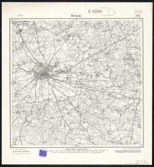 Meßtischblatt 2363 : Beckum, 1927 : Beckum. - Aufn. 1895, einz. Nachtr. 1927. - 1:25000. - [Berlin]: Reichsamt für Landesaufnahme, 1927. - 1 Kt.