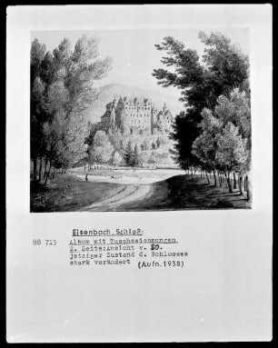2. Seite: Schloß Eisenbach von Südosten