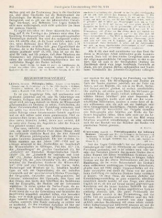 264-265 [Rezension] Glasenapp, Helmuth von, Entwicklungsstufen des indischen Denkens