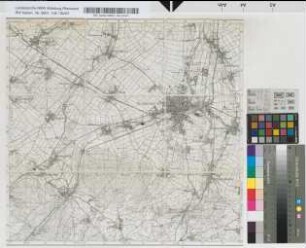 [Topographische Karte 1 : 25.000 (Meßtischblätter): Nördliche Rheinprovinz und südliches Westfalen]. [3095], 5306 Euskirchen 50°36'- 6°40'. Preußische Landesaufnahme 1893. Berichtigt: 1938.