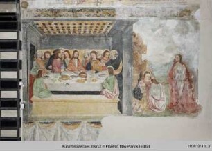 Das letzte Abendmahl und das nächtliche Gebet Christi im Garten von Gethsemane