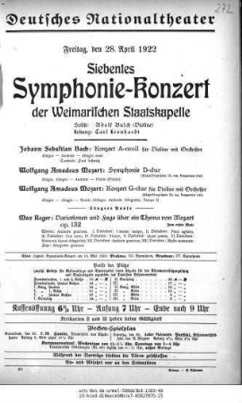 Siebentes Symphonie-Konzert