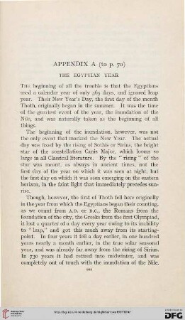 Appendix A: The egyptian year