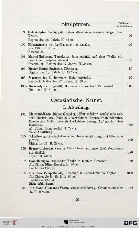 Skulpturen (Nr. 189-193a)