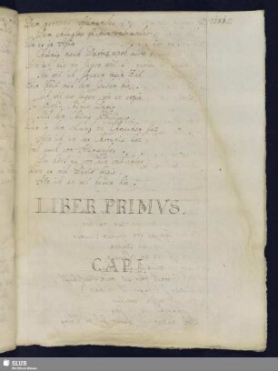 Liber Primvs.