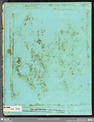 Übersetzungen einiger Gedichte ins Italienische - Mscr.Dresd.App.1889