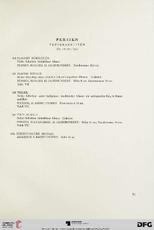 Persien (Töpferarbeiten) (Nr.160-163)