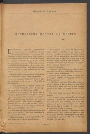 Beaurevers mostra os dentes
