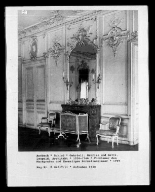 Vorzimmer des Markgrafen & Ehemaliges Porzellanzimmer