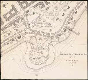 Deutsche Botschaft in einem nordeuropäischen Staat Schinkelwettbewerb 1939: Wettbewerbsunterlagen: Lageplan 1:1000