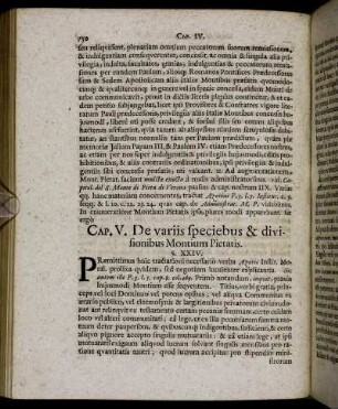 Cap. V. De variis speciebus & divisionibus Montium Pietatis.