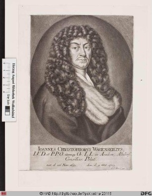 Bildnis Johann Christoph Wagenseil