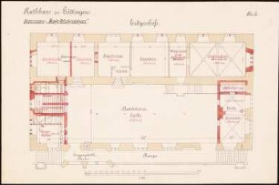 Rathaus, Göttingen: Grundriss EG 1:100