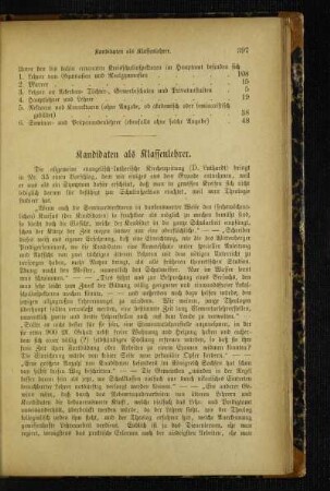 Kandidaten als Klassenlehrer