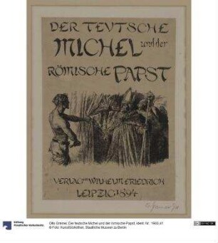 Der teutsche Michel und der römische Papst