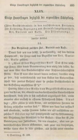 685-706 Einige Hauptfragen bezüglich der organischen Schöpfung : zweiter Artikel