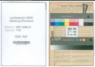 Entnazifizierung Karl Klein , geb. 18.01.1913 (Polizist)