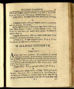 II. Ellipses Verborum.
