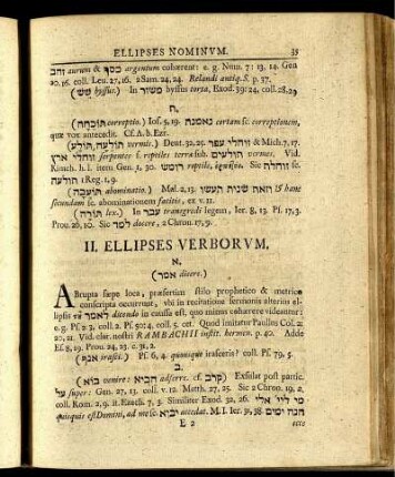 II. Ellipses Verborum.