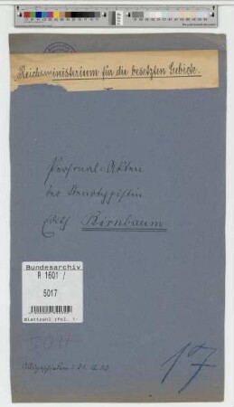Birnbaum, Edith, geb. 23.1.1900, Stenotypistin