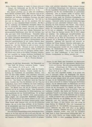 402-403 [Rezension] Jüngst, Walter, Das Verhältnis von Philosophie und Theologie bei den Cartesianern Malebranche, Poiret und Spinoza