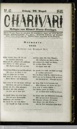 Germania 1843 - Volkslied